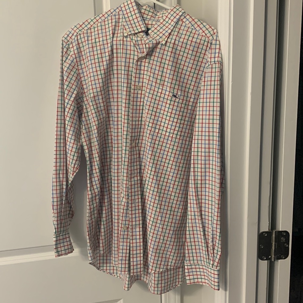 Mens size large vineyard vines tucker button down shirt